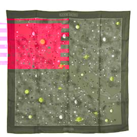 Hermès-Hermès 1999 Square Scarf 90 The Milky Way Pink Fuchsia Silk Twill Scarf Hermes-Pink