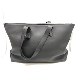 Bally-Bally Crimey.O Bovine Grained Leather Tote Bag-Black