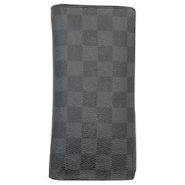 Louis Vuitton-Louis Vuitton Damier Black Long Wallet-Black
