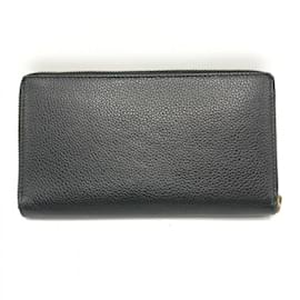 Balenciaga-Carteira redonda com zíper Balenciaga em preto neo clássico-Preto