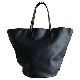 Khaite Osa leather tote bag Black