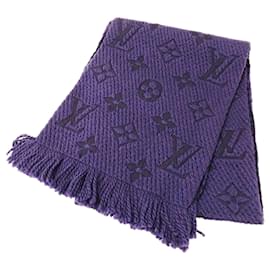 Louis Vuitton-Écharpe en laine violette Louis Vuitton-Violet