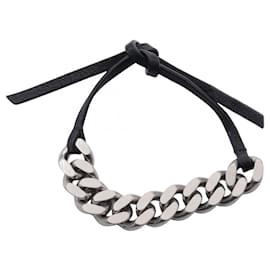Saint Laurent-Saint Laurent Charm Bracelet-Black,Silvery
