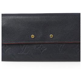 Cartera Larga Louis Vuitton Pont Neuf Roja Monograma