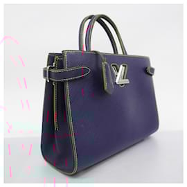 Louis Vuitton-Louis Vuitton Epi Twist Tote Handbag-Blue