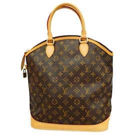 Louis Vuitton-Louis Vuitton Monogram Lockit Vertical Handbag-Brown