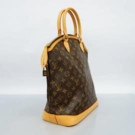Louis Vuitton-Louis Vuitton Monogram Lockit Vertical Handbag-Brown