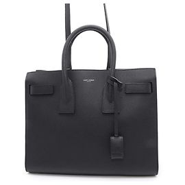 Saint Laurent Sac du Jour Small Leather Tote Bag Black