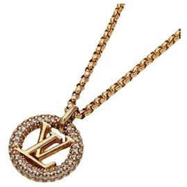 Louis Vuitton-Louis Vuitton Louise by Night Necklace-Golden