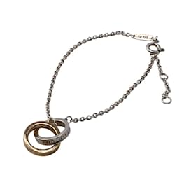 Tiffany & Co-Pulseira charm em círculo entrelaçado Tiffany & Co.-Prata,Dourado