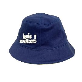 Sombrero bucket Bonnet Beckett Louis Vuitton Amarillo Azul marino Azul claro