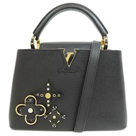 Louis Vuitton-Louis Vuitton Capucines BB Flower Handbag-Black