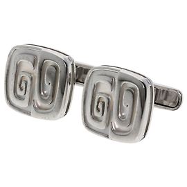 Bulgari Bvlgari 18K White Gold Shell Cufflinks Other