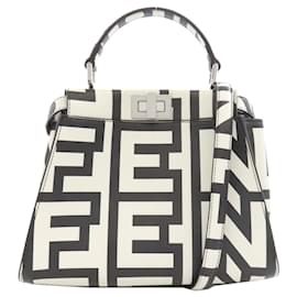 Fendi-Fendi Peekaboo Marc Jacobs Collaboration Handbag-Black,White