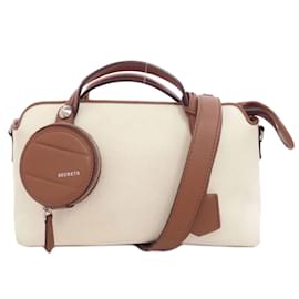 Fendi-Sac à main Fendi By the Way-Marron,Blanc