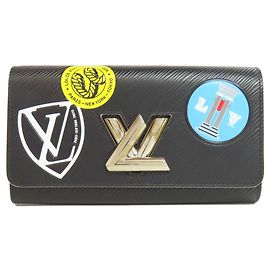 Cartera Larga Twist Sticker Louis Vuitton M62008 Negro