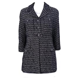 Chanel-Chanel Paris / Monaco CC Buttons Lesage Tweed Jacket 34 FR-Black