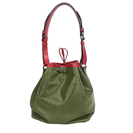 Louis Vuitton-Louis Vuitton Petit Noe Epi Shoulder Bag-Red