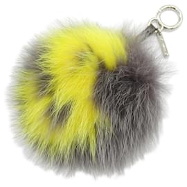Fendi-Fendi Handbag Charm-Brown,Yellow