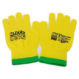 Louis Vuitton Gon RGB Gloves Black Multiple colors Green Yellow