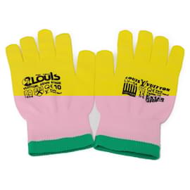 Louis Vuitton-Louis Vuitton Gon RGB Gloves-Black,Multiple colors,Green,Yellow