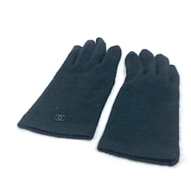 Chanel-Chanel Black Warm Gloves-Black