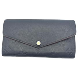 Louis Vuitton-Louis Vuitton Portefeuille Sarah Empreinte-Red,Navy blue
