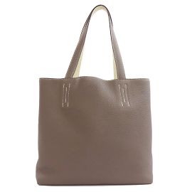 Hermès Borsa tote Hermes Double Sens 28 Marrone
