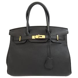 Hermès-Hermes Birkin 30 Handbag-Black