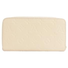 Louis Vuitton-Louis Vuitton M82212 Zippy Wallet Long Empreinte-White,Cream