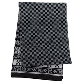Louis Vuitton-Louis Vuitton Wool Stole Scarf-Black