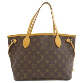 Louis Vuitton-Louis Vuitton M40155 Neverfull PM Handbag-Brown,Monogram