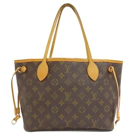 Louis Vuitton-Louis Vuitton M40155 Neverfull PM Handbag-Brown,Monogram