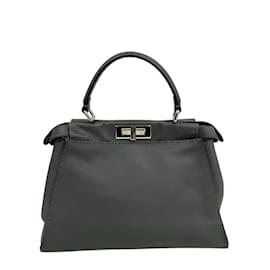 Fendi-Fendi 8BN226 Peekaboo Handbag-Brown