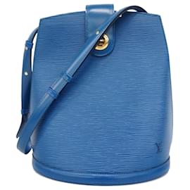 Louis Vuitton-Louis Vuitton Epi Cluny Shoulder Bag-Blue