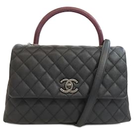 Chanel-Chanel Coco Handle Matelasse Handbag-Black