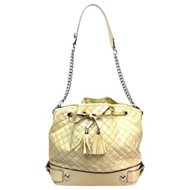 Dolce & Gabbana-Dolce & Gabbana Quilted Shoulder Bag-Beige