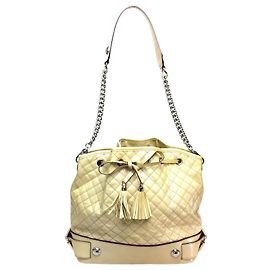 Borsa a Spalla Trapuntata Dolce & Gabbana Beige