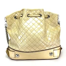 Dolce & Gabbana-Dolce & Gabbana Quilted Shoulder Bag-Beige