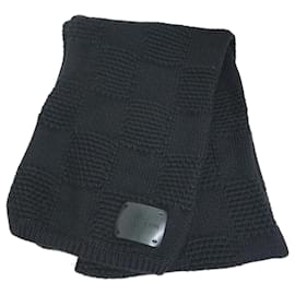 Louis Vuitton-Louis Vuitton Black Wool Stole-Black