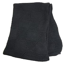 Louis Vuitton-Louis Vuitton Black Wool Stole-Black
