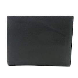 Hermès-Hermes Bi-fold Wallet in Black Leather-Black