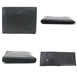 Hermès-Hermes Bi-fold Wallet in Black Leather-Black