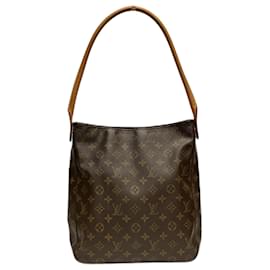 Louis Vuitton-Louis Vuitton Monogram Looping GM Shoulder Bag-Brown