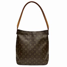 Louis Vuitton-Louis Vuitton Monogram Looping GM Shoulder Bag-Brown
