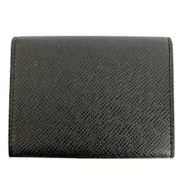 Louis Vuitton-Louis Vuitton Taiga Envelope Carte de Visite NM M64595-Black