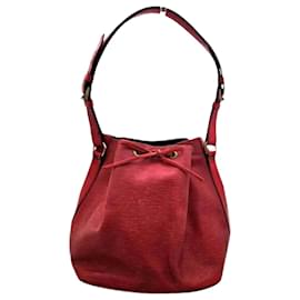 Louis Vuitton-Louis Vuitton Epi Petit Noe M44107 Shoulder Bag-Red