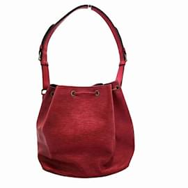 Louis Vuitton-Louis Vuitton Epi Petit Noe M44107 Shoulder Bag-Red