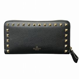 Valentino Rockstud Zip Wallet PRS645VSH2 Black