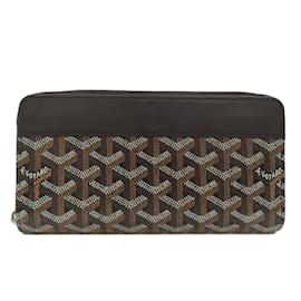 Goyard Herringbone Pattern Long Wallet Black